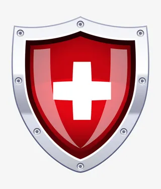 手绘卡通医疗盾牌免抠
