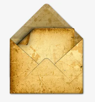 复古信封信件免抠