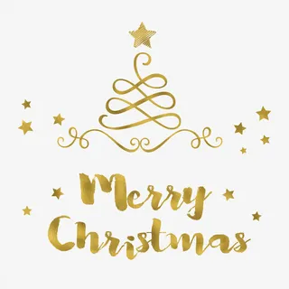 圣诞节创意字体免抠