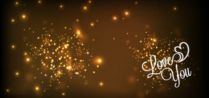 温馨情人节梦幻黑色banner背景高清