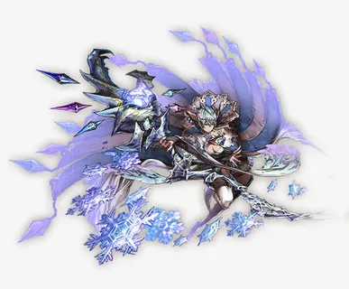 手绘雪花蓝色光效海报免抠