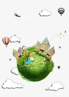 美好家园和谐社会海报免抠