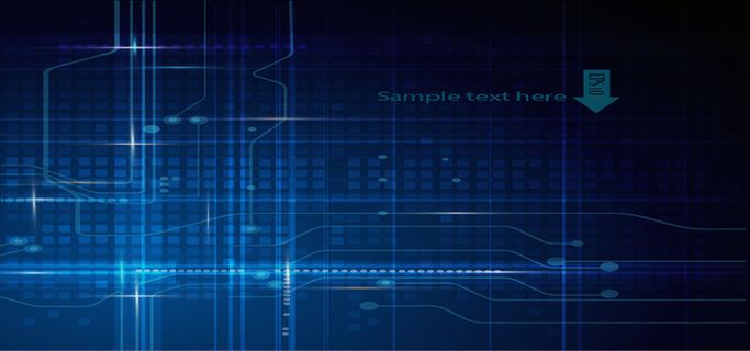 蓝色光芒banner背景高清