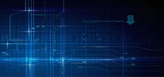 蓝色光芒banner背景高清