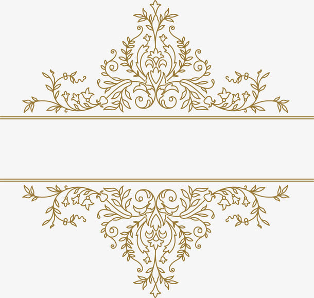 欧式花纹设计免抠