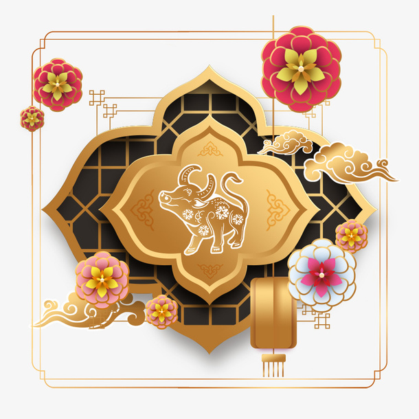 牛年素材6免抠