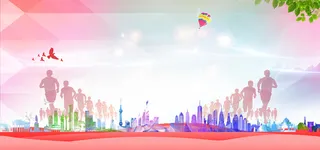 毕业季剪影海报背景高清