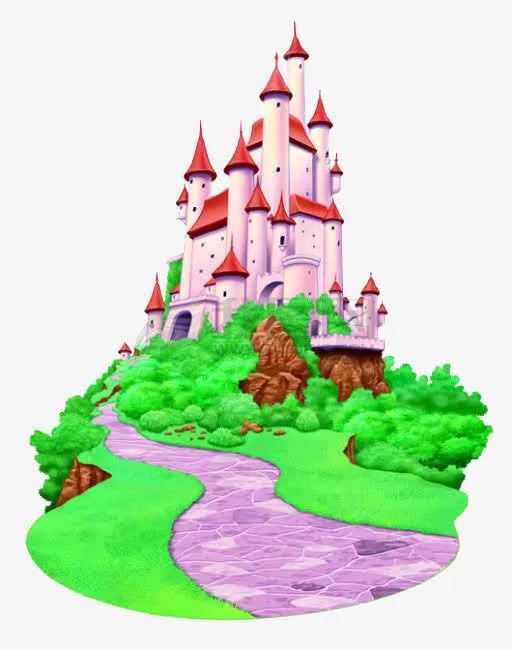卡通城堡免抠