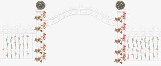 浪漫婚礼花门装饰免抠