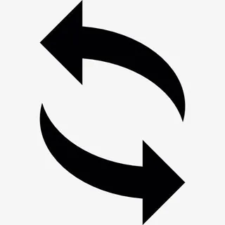 两旋转箭头图标免抠图标元素
