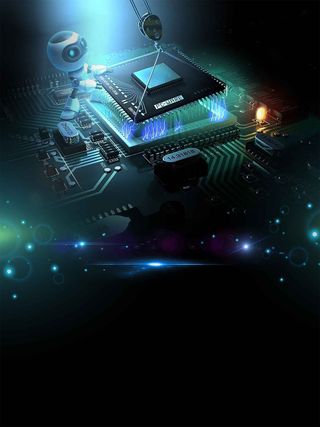 简约创意3D科技海报高清