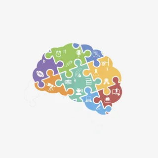 人脑拼图免抠