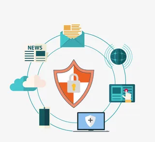 网络安全文件安全信息图免抠