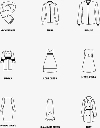 女性服装图标素材免抠