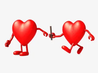 心人传递接力棒免抠