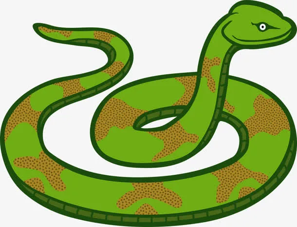 绿色的毒蛇免抠