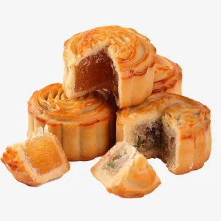 广式迷你五仁小月饼免抠