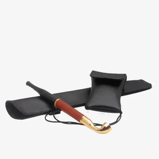 黑色双用旱烟袋免抠