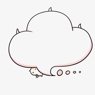 肉肉的小猫爪子对话框免抠