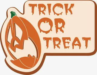 万圣节南瓜贴纸标签免抠