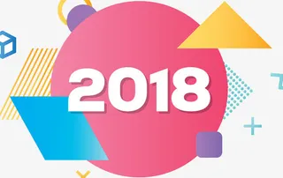 缤纷促销海报免抠