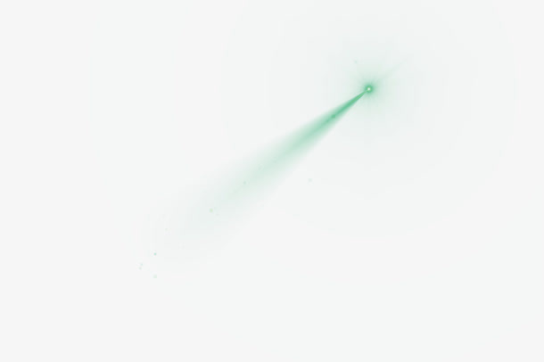 绿色星光灯光效果元素免抠