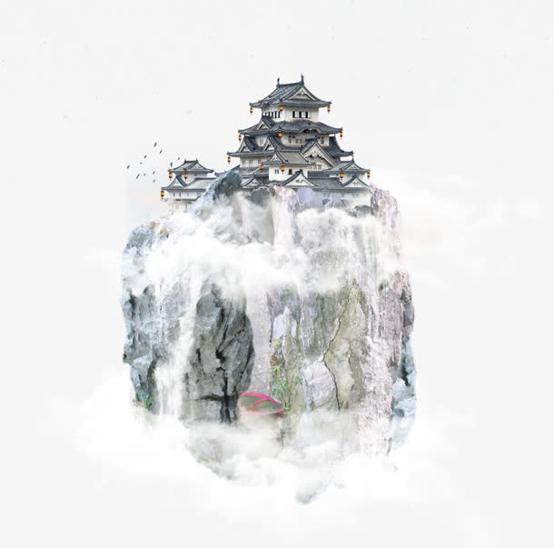 漂浮岛屿免抠