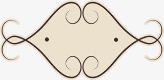 简约花纹边框免抠