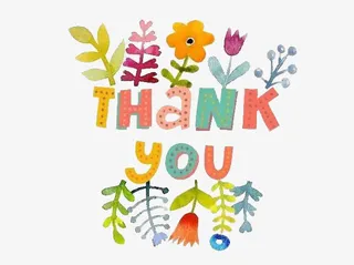thankyou创意水彩设计免抠