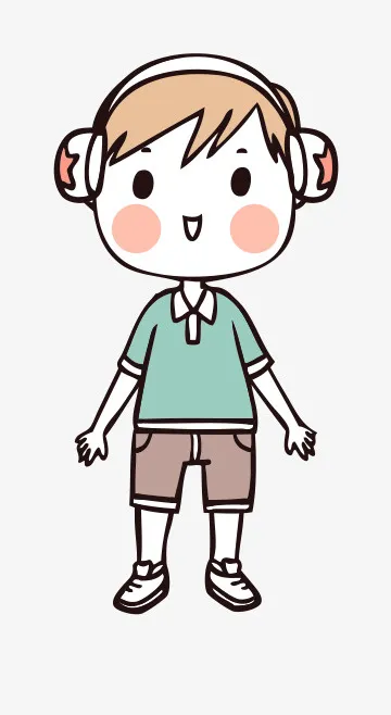 人物手绘插画可爱素材83免抠