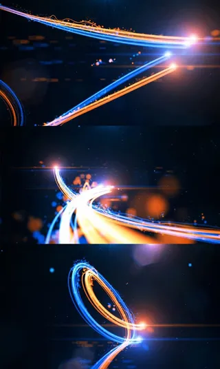 炫酷光效光线壁纸免抠