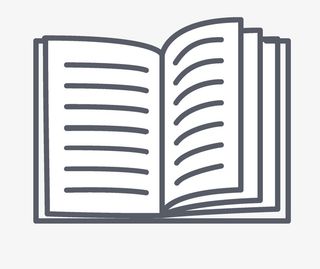 黑色线条书本素材免抠