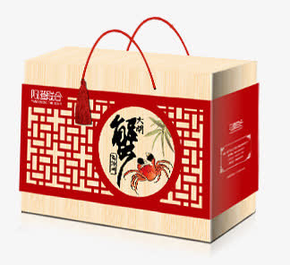 螃蟹礼盒免抠