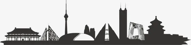 城市剪影素材免抠