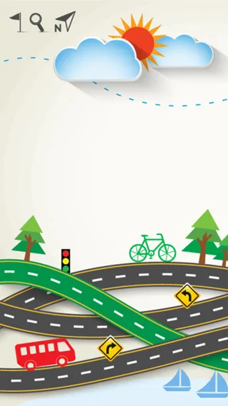 扁平旅游元素背景图高清