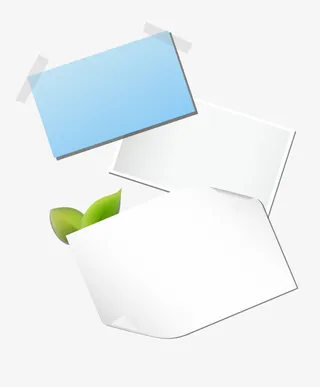 矢量便签纸免抠