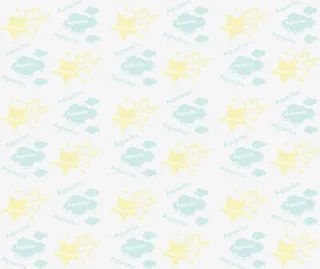 卡通云星星底纹免抠