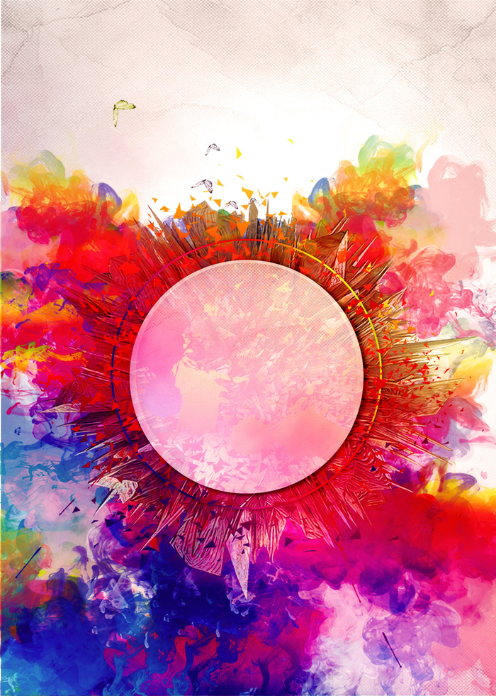 彩色 烟雾 动感 爆炸 狂欢背景高清