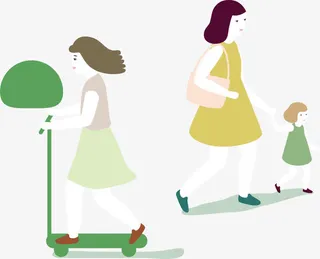 人物插画向量素材免抠