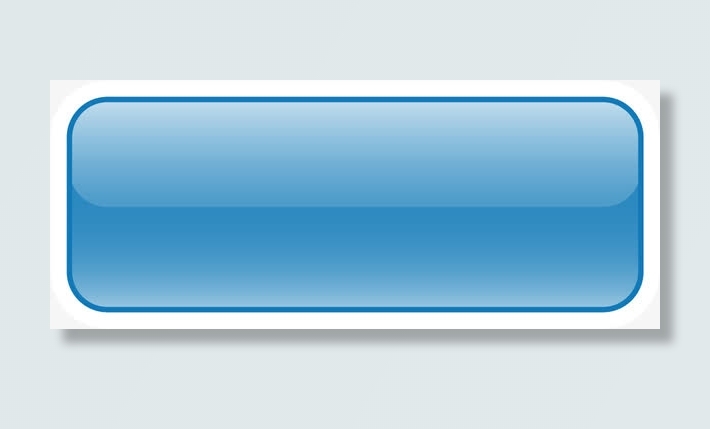 手绘蓝色条幅渐变标题框按钮免抠