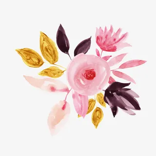 手绘玫瑰花免抠