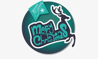 蓝色麋鹿海报免抠