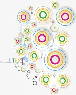 炫彩圆圈背景