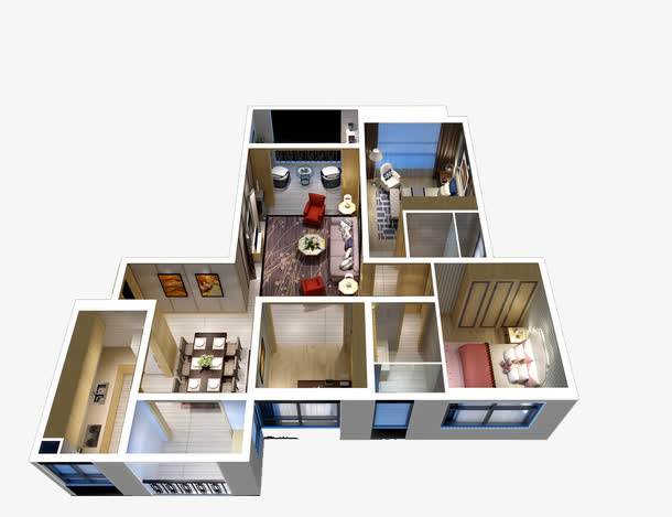 3D户型图免抠