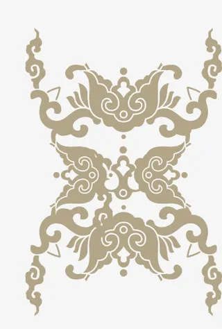 矢量古典底纹免抠