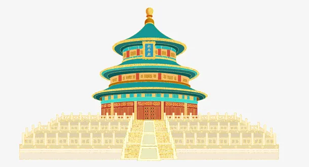 古代建筑物，楼房，阶梯免抠