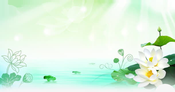 中秋节青色天空海水免抠