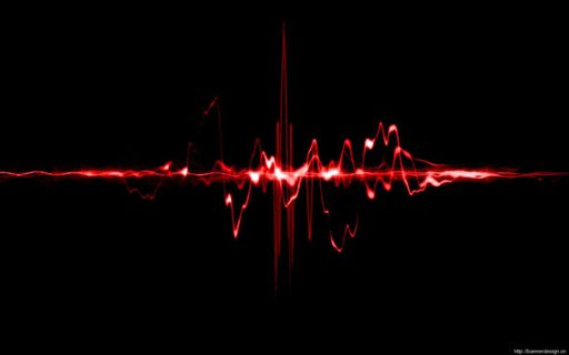 黑底红色跳跃光线海报背景