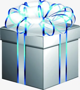 礼盒圣诞元旦x展架免抠