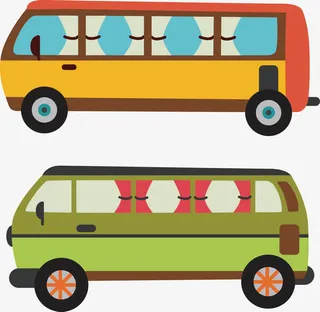 中巴车元素免抠